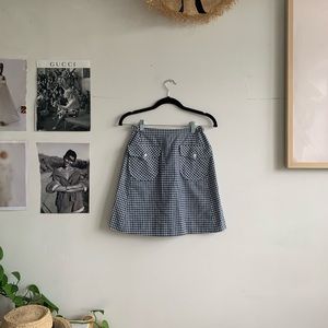 Vintage Gingham Mini Skirt